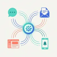 Central hub publishing to multiple channels